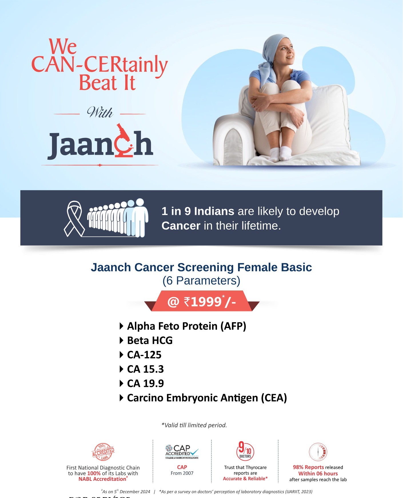 CANCER SCREENING FEMALE BASIC