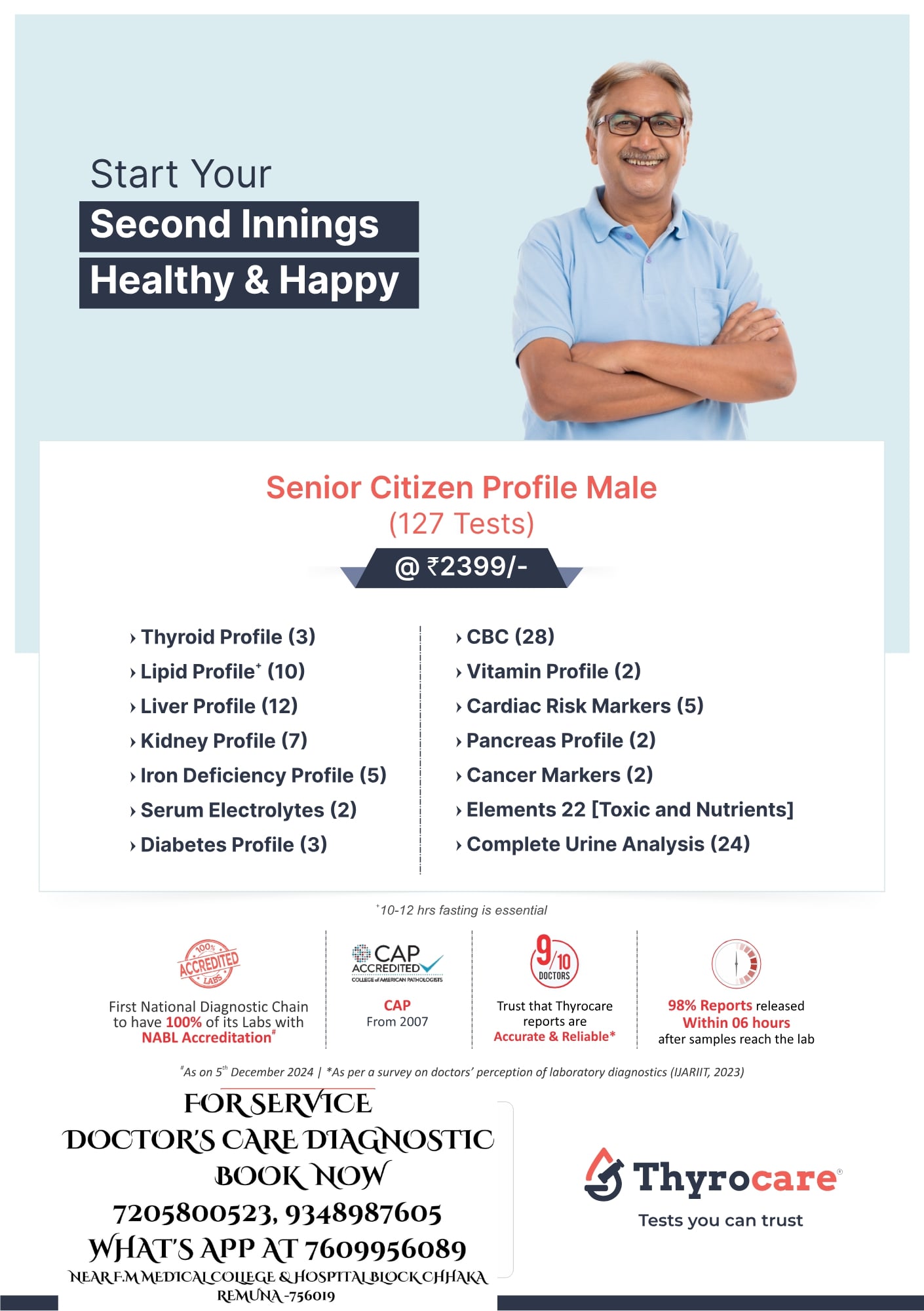 Senior Citizen Profile Male